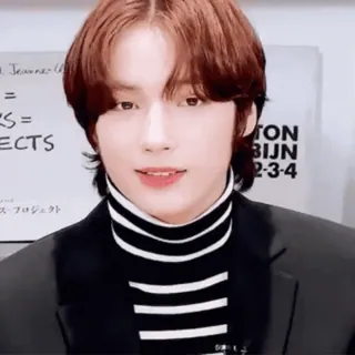 😊 TON BIJN 2-3-4 kpop, zanger, portret, persoon, jongen telegram sticker