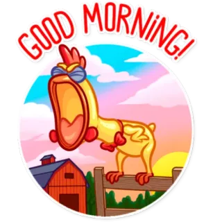 Screaming Chicken telegram stickers