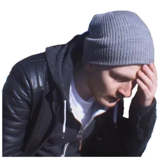 🔌 triste, homem, melancolia, pensativo, deprimido, chateado, pensando telegram sticker