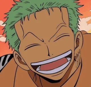 🪐 Roronoa Zoro One Piece Аниме, One Piece, Ророноа Зоро, Зоро, Мечник, Пират, Улыбающийся telegram sticker