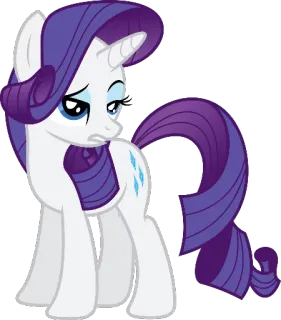 😒 Rarity My Little Pony poni, kartun, Rarity, animasi, unicorn, persahabatan, kuda telegram sticker