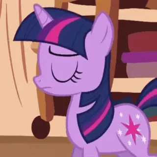❤️ Twilight Sparkle My Little Pony Pony, Cartoon, Tier, Lila, Freundschaft telegram sticker