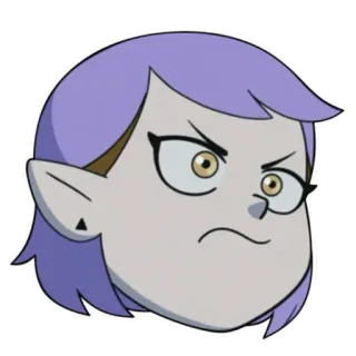 😠 Amity Blight The Owl House cartoon, angry, anime, amity blight, the owl house telegram sticker