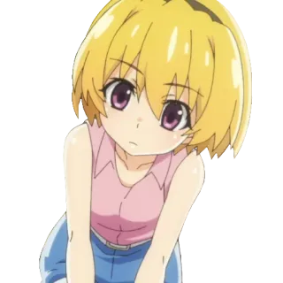 🧐 Anime, Chica, Dibujo animado, Personaje, Lindo, Manga whatsapp sticker