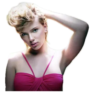 😕 Scarlett Johansson актриса, знаменитость, женщина, человек, блондинка, модель telegram sticker