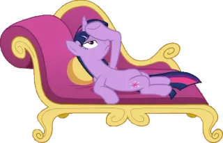 😔 Twilight Sparkle My Little Pony Twilight Sparkle, My Little Pony, cartoon, pony, animation telegram sticker
