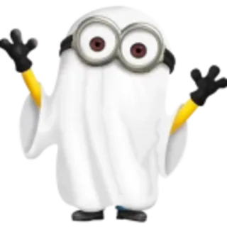 😊 Minion Despicable Me Minion, hantu, Halloween, kartun, lucu telegram sticker
