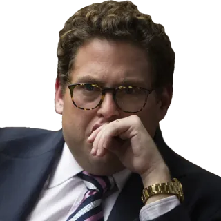 😲 Jonah Hill актер, человек, мужчина, очки telegram sticker