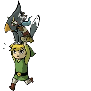 🛫 Link The Legend of Zelda Link, The Legend of Zelda, Videogioco, Personaggio, Cartone animato telegram sticker