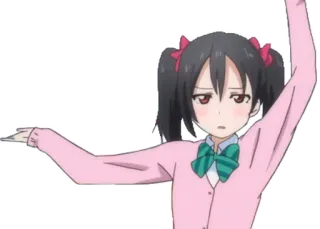 🎼 Yazawa Nico Love Live! Anime, Carino, Ragazza, Idol, Cartone animato telegram sticker