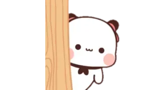 🍩 cute, peek, bear, shy, kawaii telegram sticker