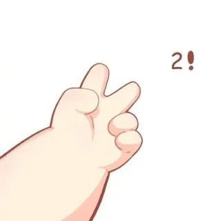 ✌️ 2! gestur tangan, simbol perdamaian, angka 2, dua jari telegram sticker