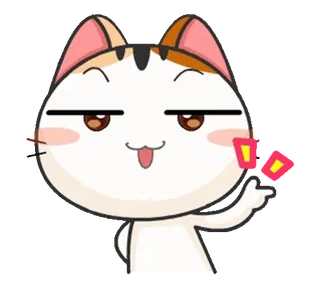 🙅‍♂️ kot, emoji, kreskówka, zwierzę, słodki, naklejka whatsapp sticker