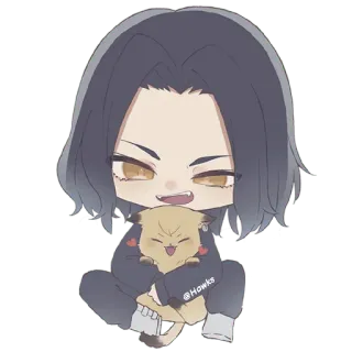 ❤️ @Howks anime, dễ thương, nhân vật, chibi, kawaii telegram sticker