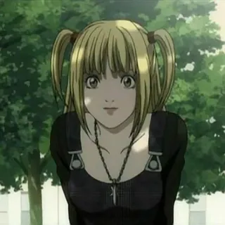 📓 Misa Amane Death Note Аниме, Блондинка, Милая, Девушка, Миса Аманэ whatsapp sticker