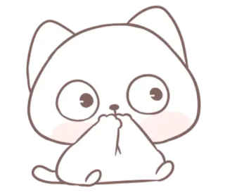🐱 猫, 小猫, 可爱, 动物, 卡哇伊, 贴纸 telegram sticker