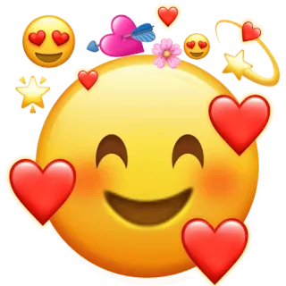 🥰 Emoji, Hati, Cinta, Lucu, Manis, Kartun telegram sticker