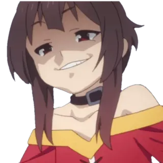 😏 Megumin Konosuba anime, cewek, sombong, konosuba, megumin telegram sticker