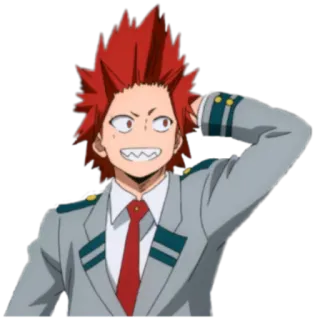 😁 Eijiro Kirishima My Hero Academia 动漫, 切岛, MHA, 我的英雄学院, 锐儿郎, 烈怒頼雄斗 telegram sticker