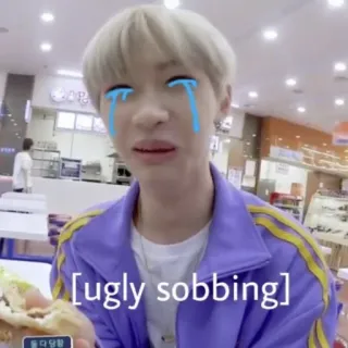 😭 [ugly sobbing] płacz, szloch, smutny, mem, łzy telegram sticker