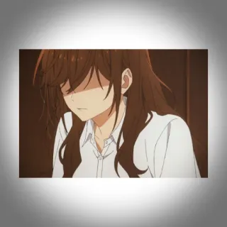💫 Anime, Mädchen, Traurig, Porträt, Cartoon telegram sticker