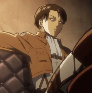 🧚‍♀ Levi Ackerman Attack on Titan アニメ, キャラクター, ファンアート, リヴァイ・アッカーマン, 進撃の巨人 telegram sticker