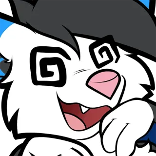 😵‍💫 Cartone animato, Animale, Fumetto, Divertente, Ipnotizzato, Stordito, Occhi telegram sticker