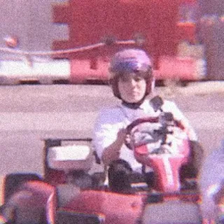 🐇 go-kart, racing, helmet, vehicle, fun telegram sticker
