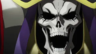 😮 Ainz Ooal Gown Overlord 动漫, 骷髅, 魔法, 骨骼, 幻想 telegram sticker