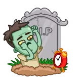 Zombie telegram stickers