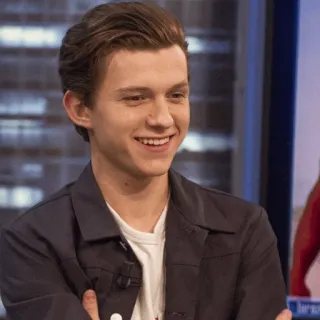⚙ Tom Holland actor, celebridad, hombre, retrato whatsapp sticker