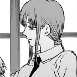 😌 Makima Chainsaw Man anime, manga, makima, chainsaw man, woman, portrait telegram sticker