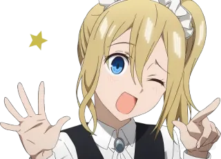 😜 Ai Hayasaka Kaguya-sama: Love Is War Аниме, Девушка, Горничная, Кагуя-сама: Любовь - это война, Ай Хаясака telegram sticker