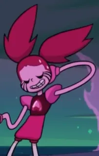 😅 Spinel Steven Universe cartoon, animation, pink, character whatsapp sticker