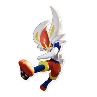 ⚔️ Cinderace Pokemon Pyrobut, Pokémon, Type Feu, Jeu vidéo, Combat telegram sticker