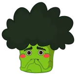 😂 บรอกโคลี, ผัก, น่ารัก, การ์ตูน, อาหาร, พืช whatsapp sticker