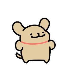 🦮 chien, mignon, animé telegram sticker