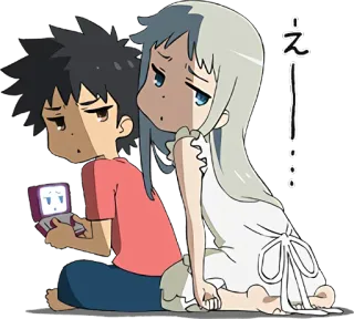 😒 えー Anime, Cuqui, Japonés, Personajes, Emociones telegram sticker