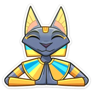 🙏 Bastet Bastet, Egyptian, cat, god, deity telegram sticker