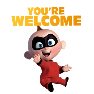 😲 Jack-Jack Parr The Incredibles Джек-Джек, Суперсемейка, Disney, Pixar, малыш, супергерой telegram sticker