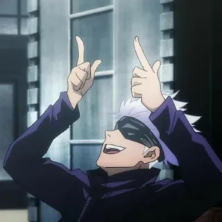 👀 Satoru Gojo Jujutsu Kaisen anime, gojo, satoru, jujutsu kaisen, character whatsapp sticker