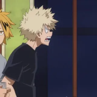 🍺 Bakugo My Hero Academia Anime, My Hero Academia, Bakugo, Marah, Kartun telegram sticker