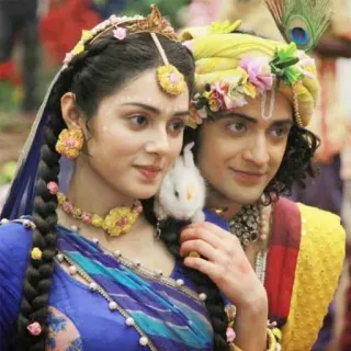 👩‍❤️‍👨 Radha Krishna Radha, Krishna, Hinduísmo, Divindades indianas, Espiritual, Mitologia telegram sticker