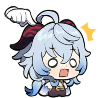 😱 Ganyu Genshin Impact Anime, Videojuego, Lindo, Sticker, Ganyu, Genshin Impact telegram sticker
