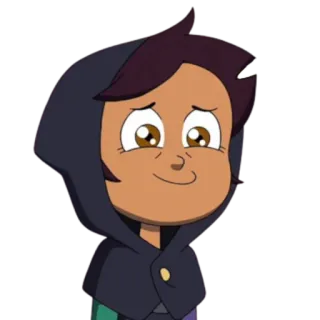 🙂 Luz Noceda The Owl House dibujos animados, personaje, bruja, búho, casa telegram sticker