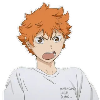😵 Hinata Shoyo Haikyuu KARASUNO
HIGH
SCHOOL Anime, Haikyuu, Hinata Shoyo, Karasuno, Instituto, Voleibol telegram sticker