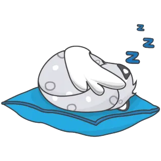 😴 sleeping, pillow, zzz, sleepy, cute, sticker telegram sticker