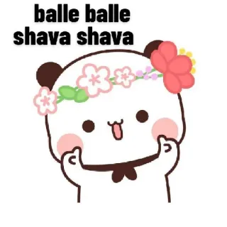 💃 balle balle
shava shava cartoon, animal, panda, offensive gesture, expression, kawaii whatsapp sticker