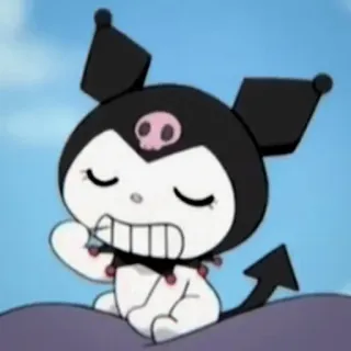 🧦 Kuromi Kuromi, Sanrio, anime, desenho animado, personagem, fofo whatsapp sticker