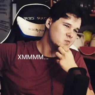 🤔 XMMMM... 생각, 고민, 음, 궁금 telegram sticker